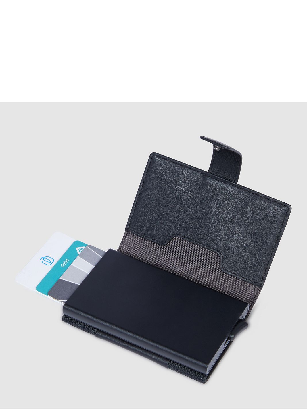 Piquadro PQ-Earth Custodia per carta di credito Protezione RFID Vera Pelle 6.5 cm Piquadro PQ-Earth Custodia per carta di credito Protezione RFID Vera Pelle 6.5 cm
