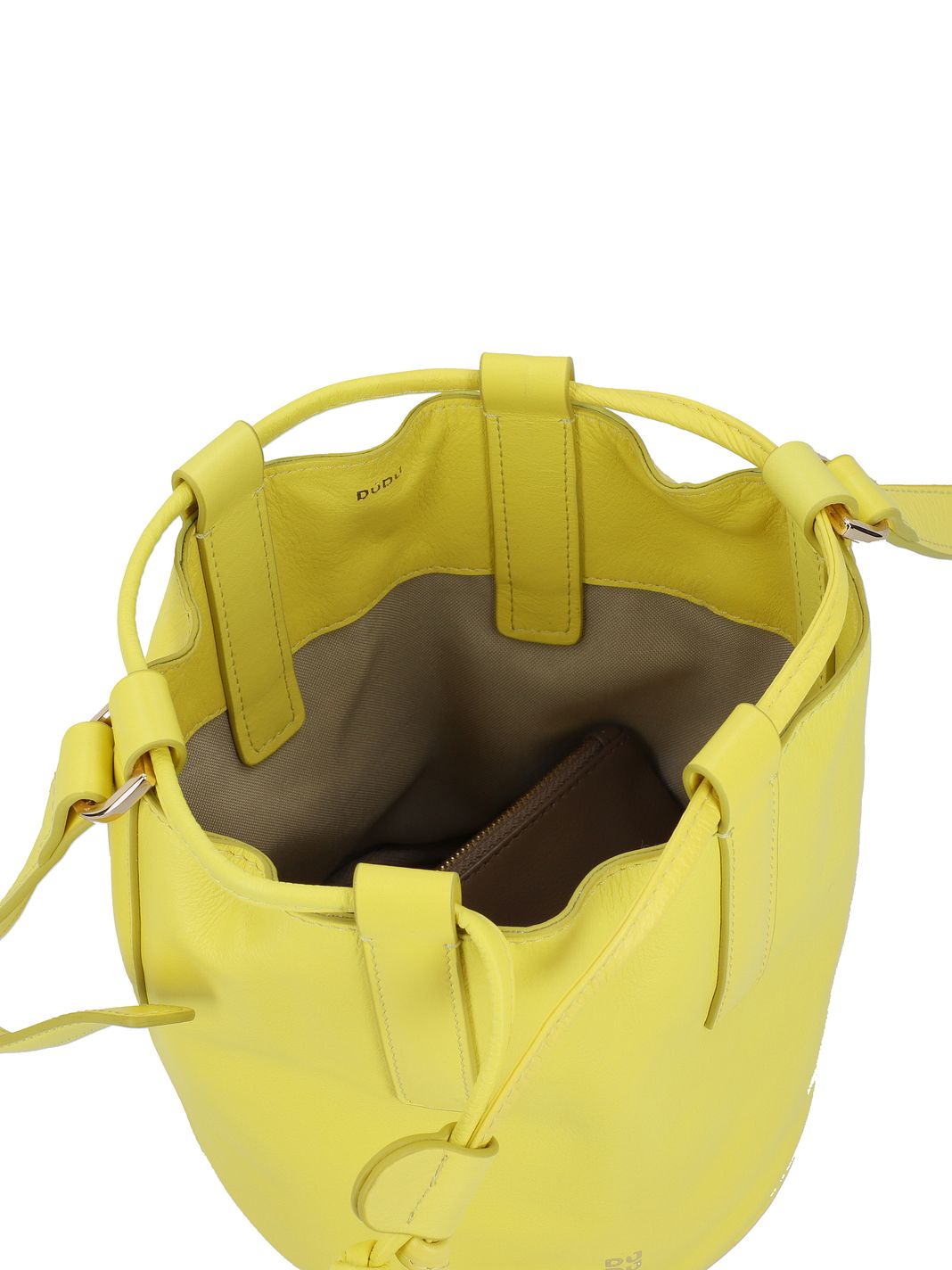 DuDu Filicudi Borsa secchiello Vera Pelle 14 cm