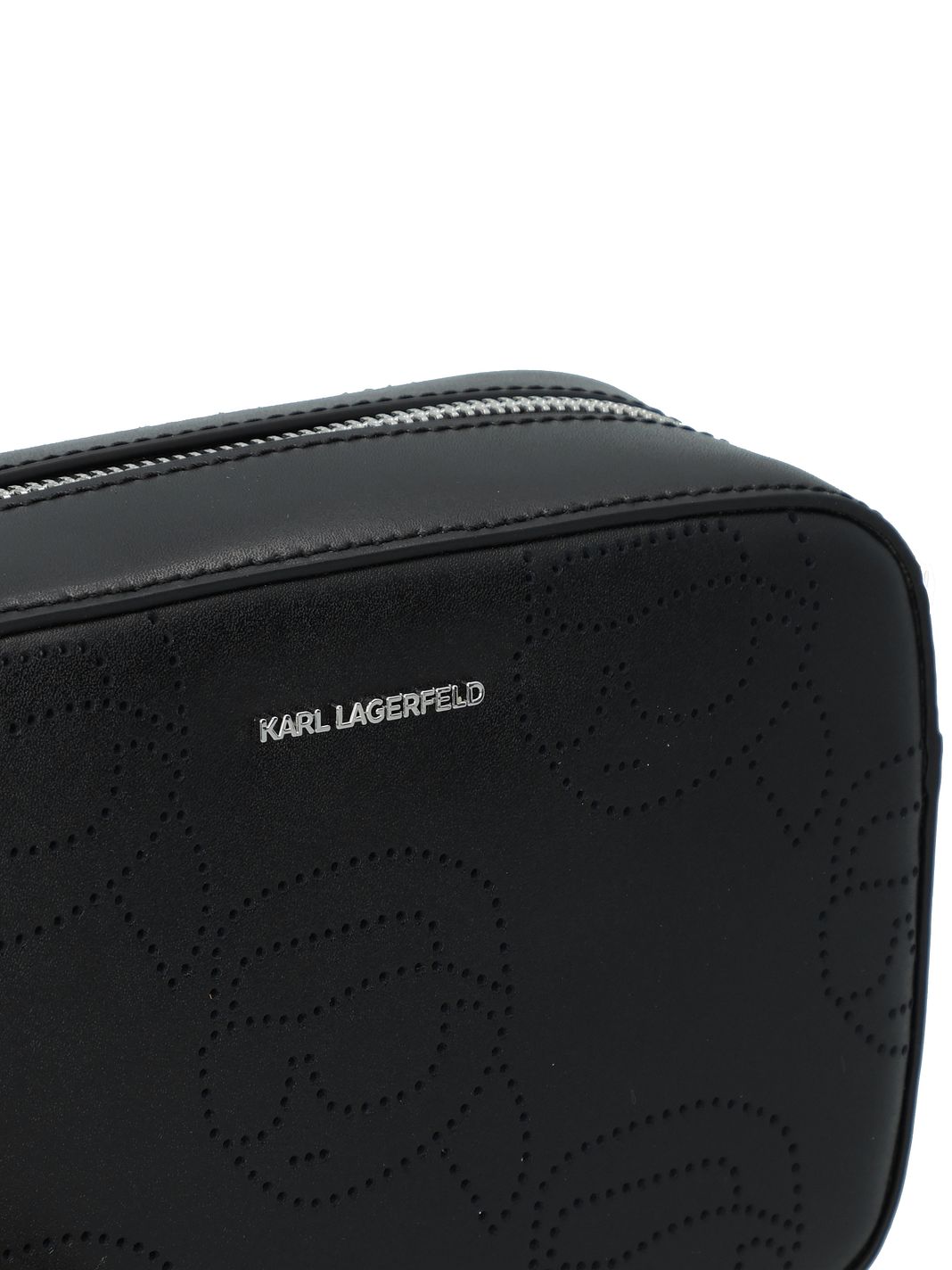 Karl Lagerfeld Ikon Borsa a tracolla Vera Pelle 22 cm Karl Lagerfeld Ikon Borsa a tracolla Vera Pelle 22 cm