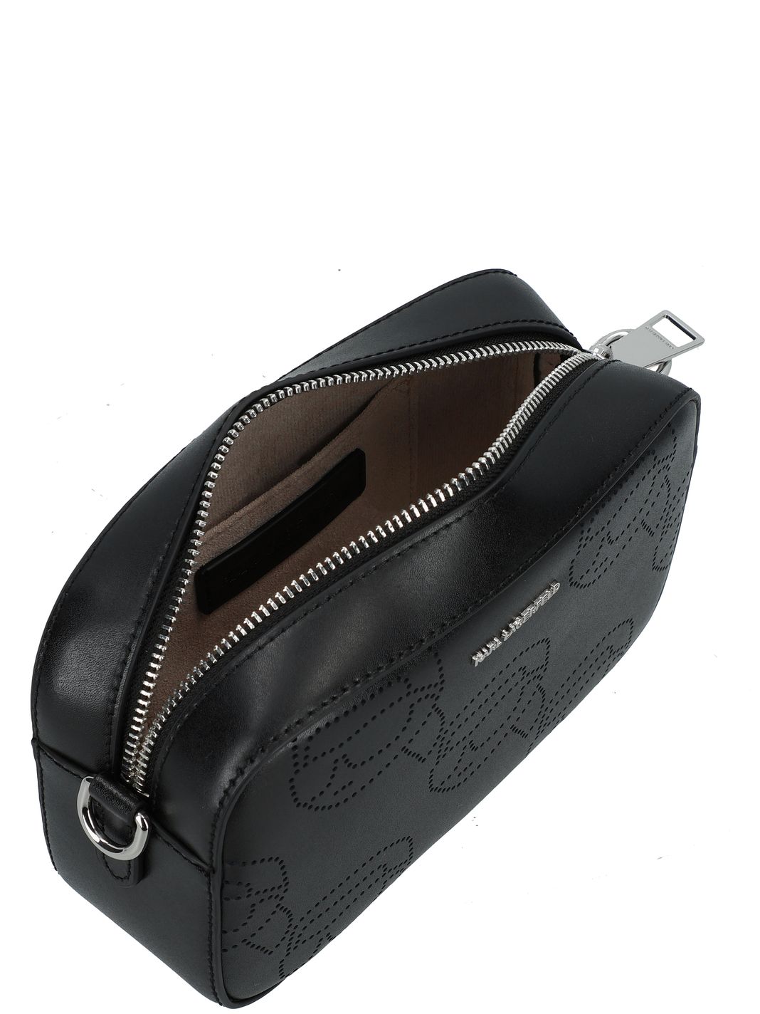 Karl Lagerfeld Ikon Borsa a tracolla Vera Pelle 22 cm Karl Lagerfeld Ikon Borsa a tracolla Vera Pelle 22 cm