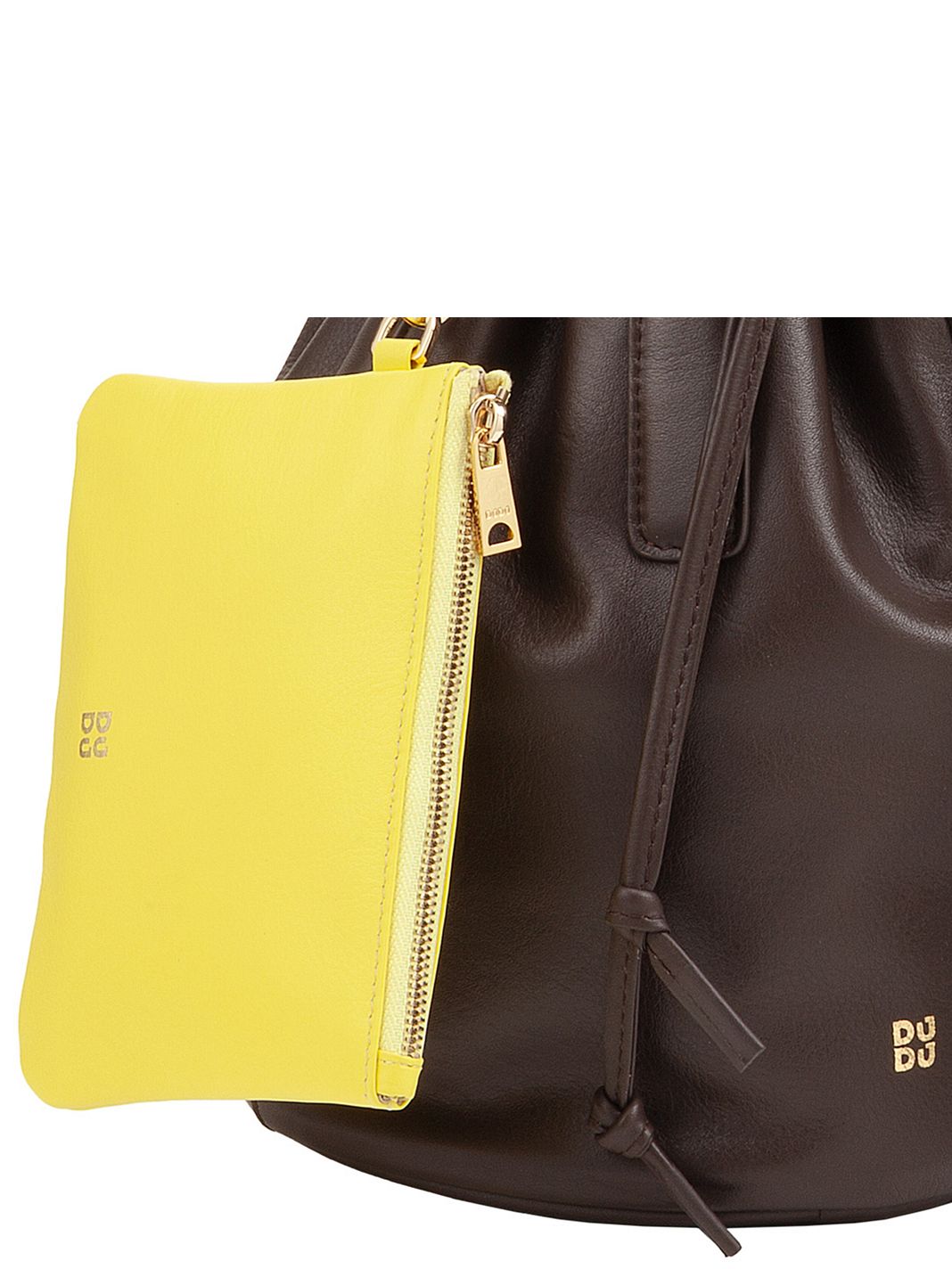 DuDu Filicudi Borsa secchiello Vera Pelle 19 cm