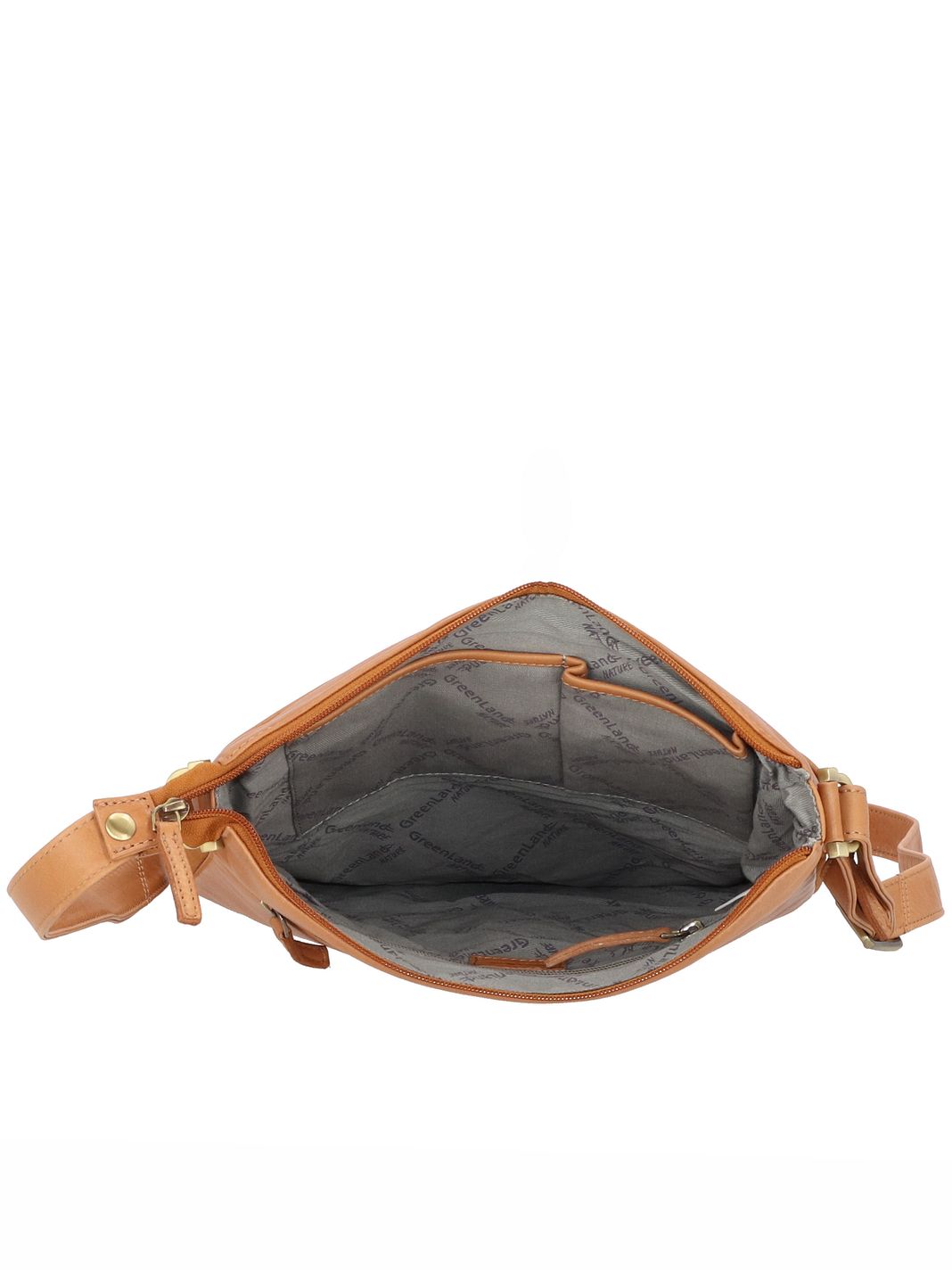 Greenland Nature Crossbody taske Læder 28 cm Greenland Nature Crossbody taske Læder 28 cm