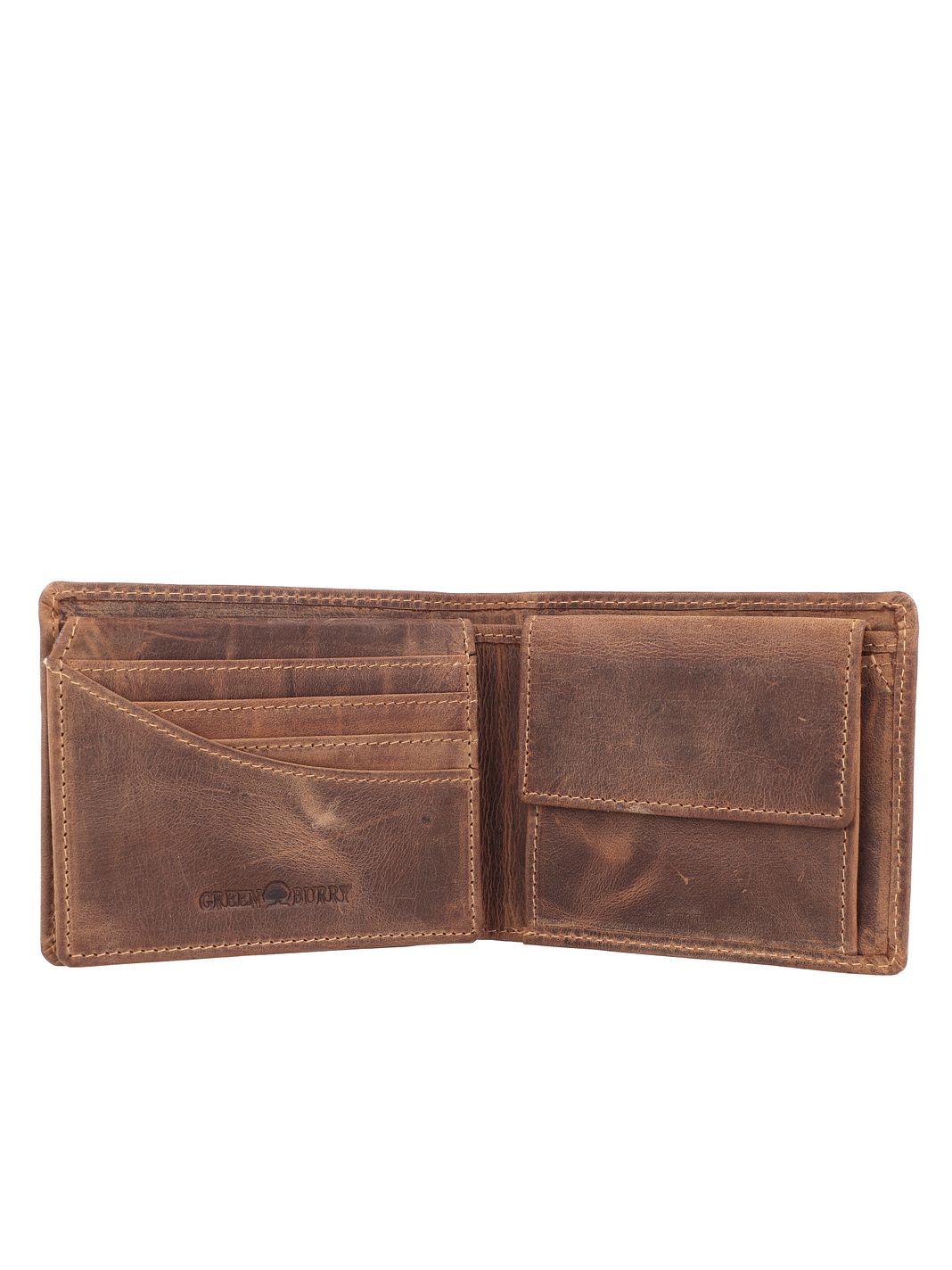 Greenburry Vintage Cartera Bloqueo RFID Piel natural 12 cm Greenburry Vintage Cartera Bloqueo RFID Piel natural 12 cm