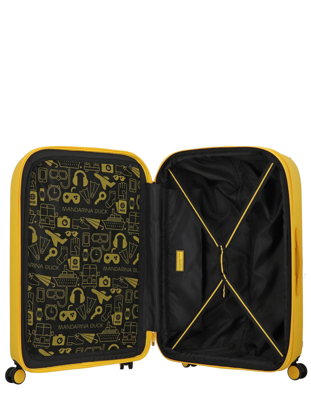 Mandarina Duck Logoduck + 4 ruote Carrello L 75 cm Mandarina Duck Logoduck + 4 ruote Carrello L 75 cm