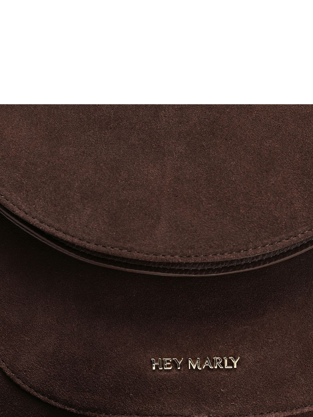 Hey Marly Big Sister Suede Bolso para hombre S Piel natural 25 cm