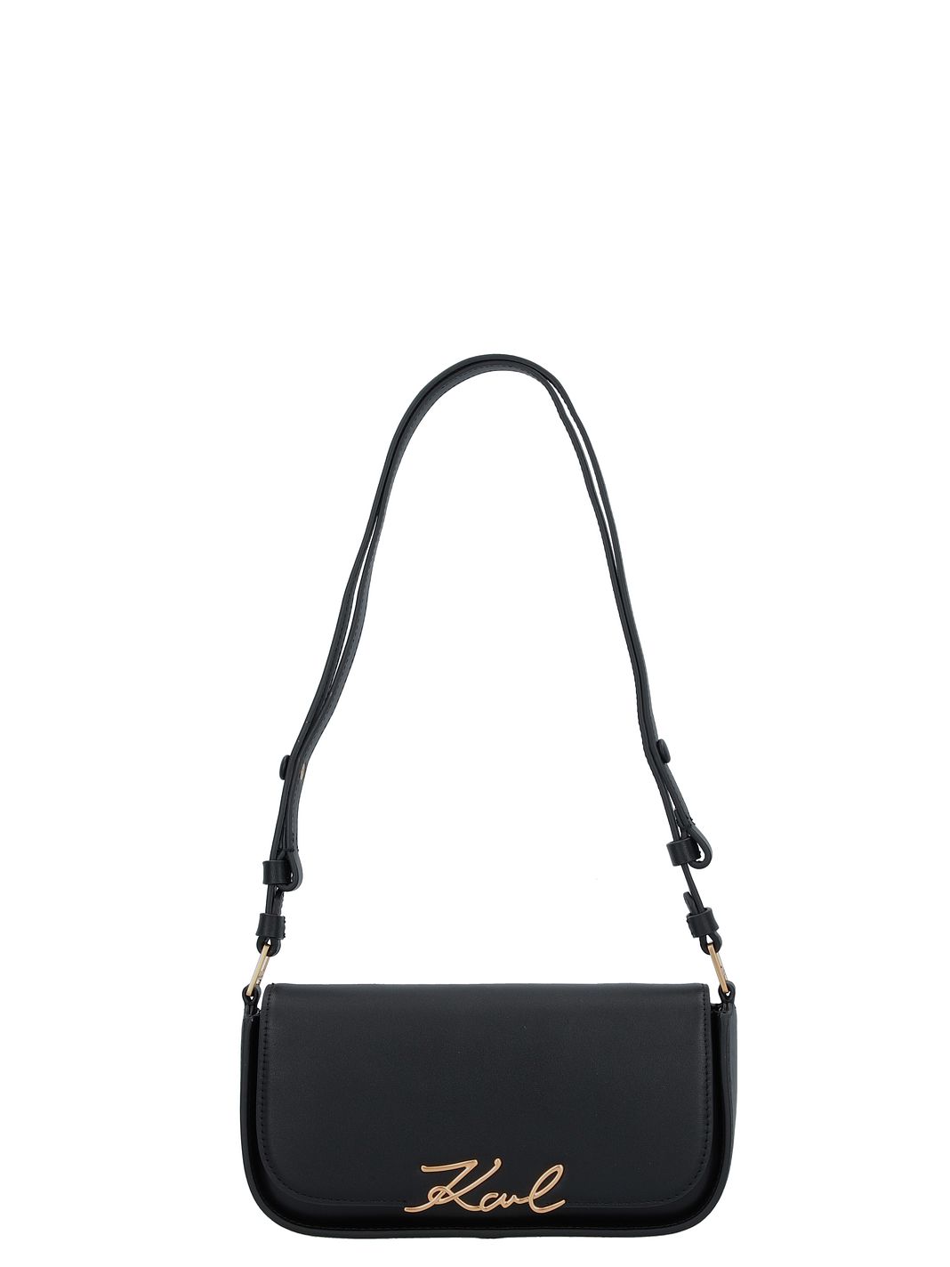 Karl Lagerfeld Signature Borsa a spalla Vera Pelle 24 cm