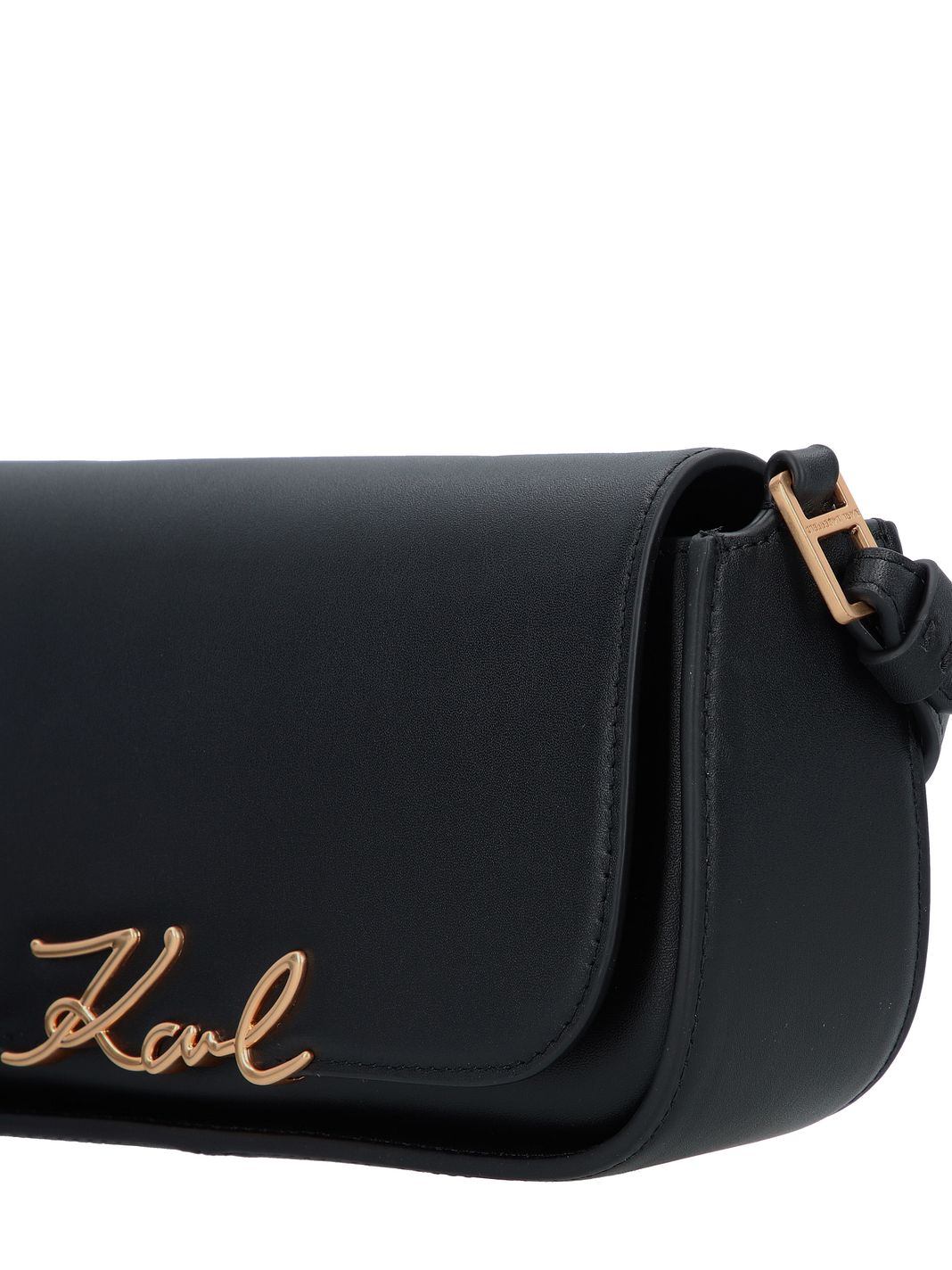 Karl Lagerfeld Signature Borsa a spalla Vera Pelle 24 cm