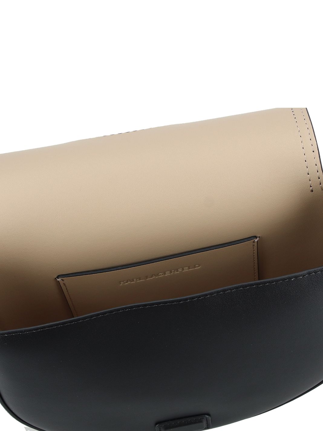 Karl Lagerfeld Circle Borsa a tracolla Vera Pelle 22 cm