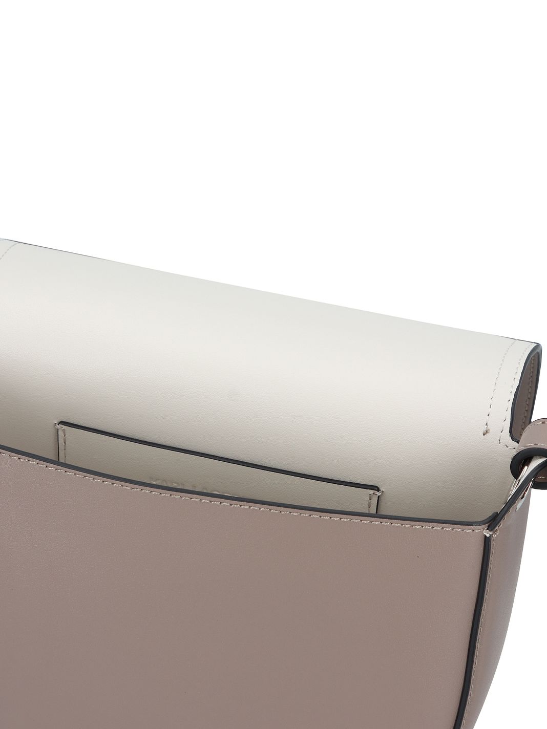Karl Lagerfeld Circle Borsa a tracolla Vera Pelle 22 cm