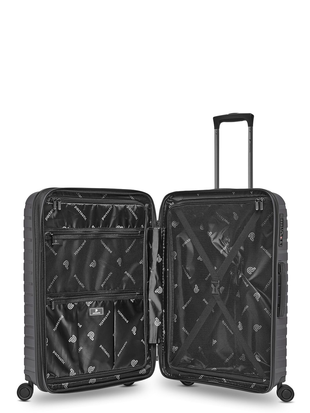 Pactastic Collection 04 THE MEDIUM + 4 ruote Carrello M 66 cm espandibile Pactastic Collection 04 THE MEDIUM + 4 ruote Carrello M 66 cm espandibile