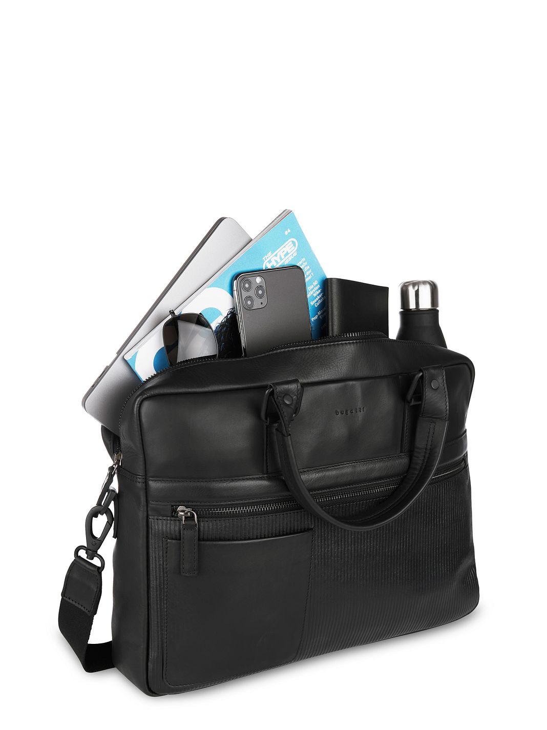 bugatti Joel Cartella Vera Pelle 37 cm Vano porta PC bugatti Joel Cartella Vera Pelle 37 cm Vano porta PC