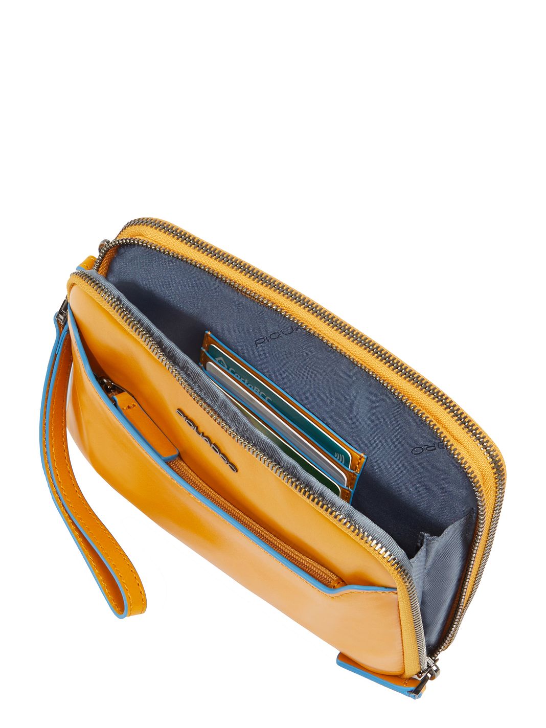 Piquadro Blue Square Pochette Vera Pelle 21 cm Piquadro Blue Square Pochette Vera Pelle 21 cm
