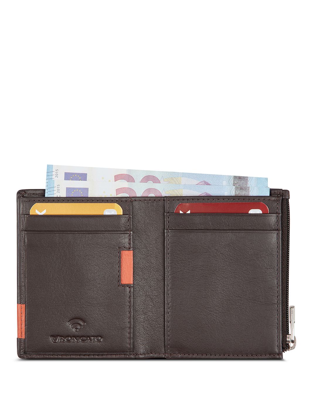 Roncato Monaco Portafoglio Protezione RFID Vera Pelle 8 cm Roncato Monaco Portafoglio Protezione RFID Vera Pelle 8 cm
