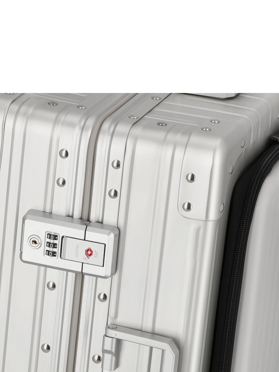 Aleon Trolley cabina a 4 ruote in Alluminio per viaggi nazionali, 53 cm, con scomparto per laptop Aleon Trolley cabina a 4 ruote in Alluminio per viaggi nazionali, 53 cm, con scomparto per laptop