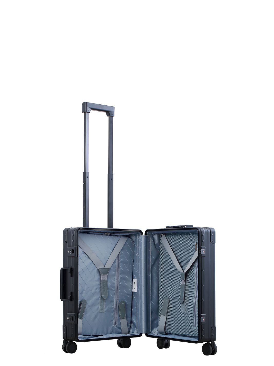 Aleon Traveler International håndbagage med 4-hjulet design i Aluminium, 55 cm Aleon Traveler International håndbagage med 4-hjulet design i Aluminium, 55 cm