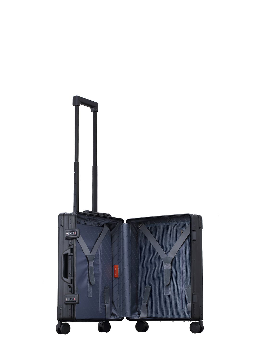 Aleon 21 Trolley cabina domestico a 4 ruote in Alluminio, 55 cm, con scomparto per laptop Aleon 21 Trolley cabina domestico a 4 ruote in Alluminio, 55 cm, con scomparto per laptop