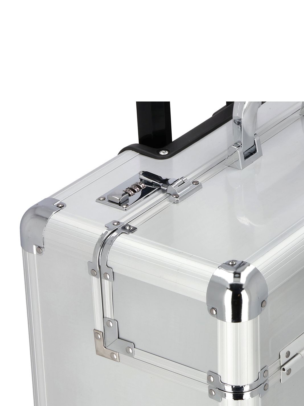 Dermata Trolley pilota a 2 ruote in alluminio, 48 cm, con scomparto per laptop Dermata Trolley pilota a 2 ruote in alluminio, 48 cm, con scomparto per laptop