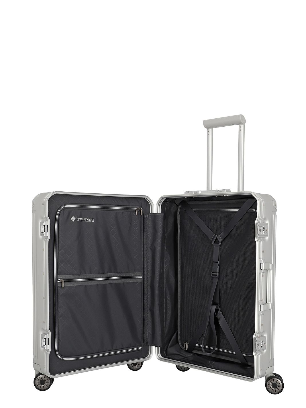 Travelite Trolley con 4 ruedas «Next» de aluminio, 67 cm Travelite Trolley con 4 ruedas «Next» de aluminio, 67 cm