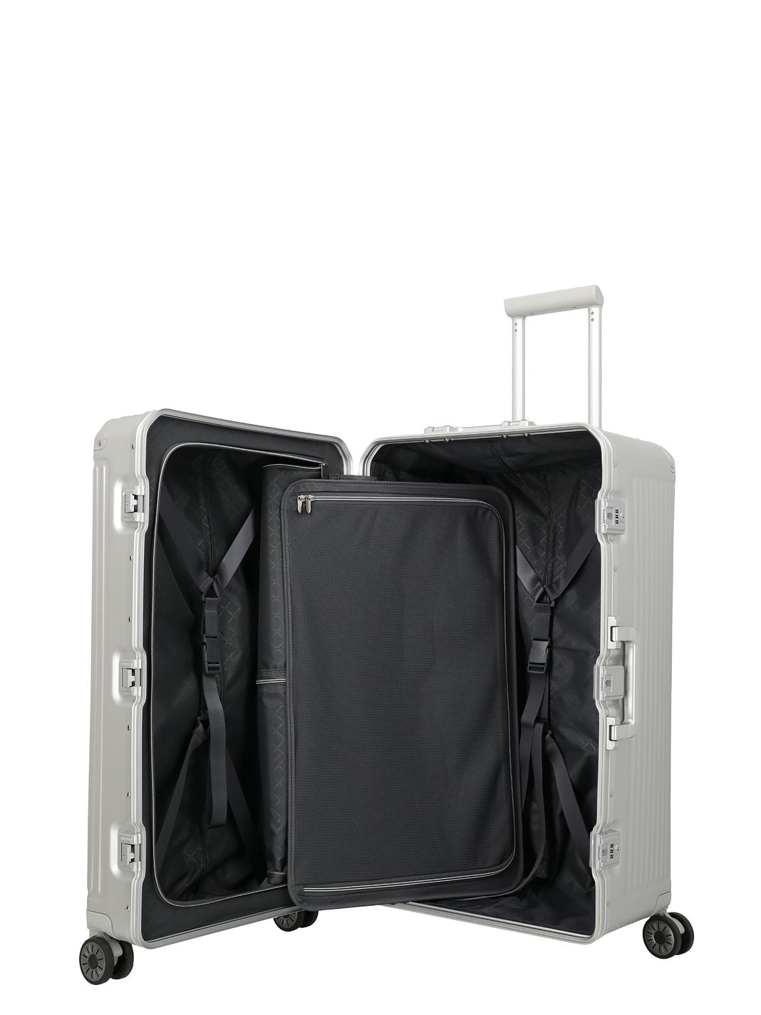 Travelite Next Trunk Carrello a 4 ruote in Alluminio 76 cm Travelite Next Trunk Carrello a 4 ruote in Alluminio 76 cm