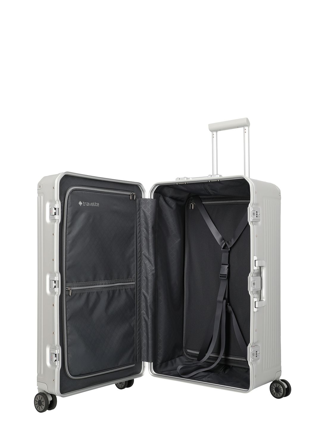 Travelite Next Trunk Carrello a 4 ruote in Alluminio 76 cm Travelite Next Trunk Carrello a 4 ruote in Alluminio 76 cm