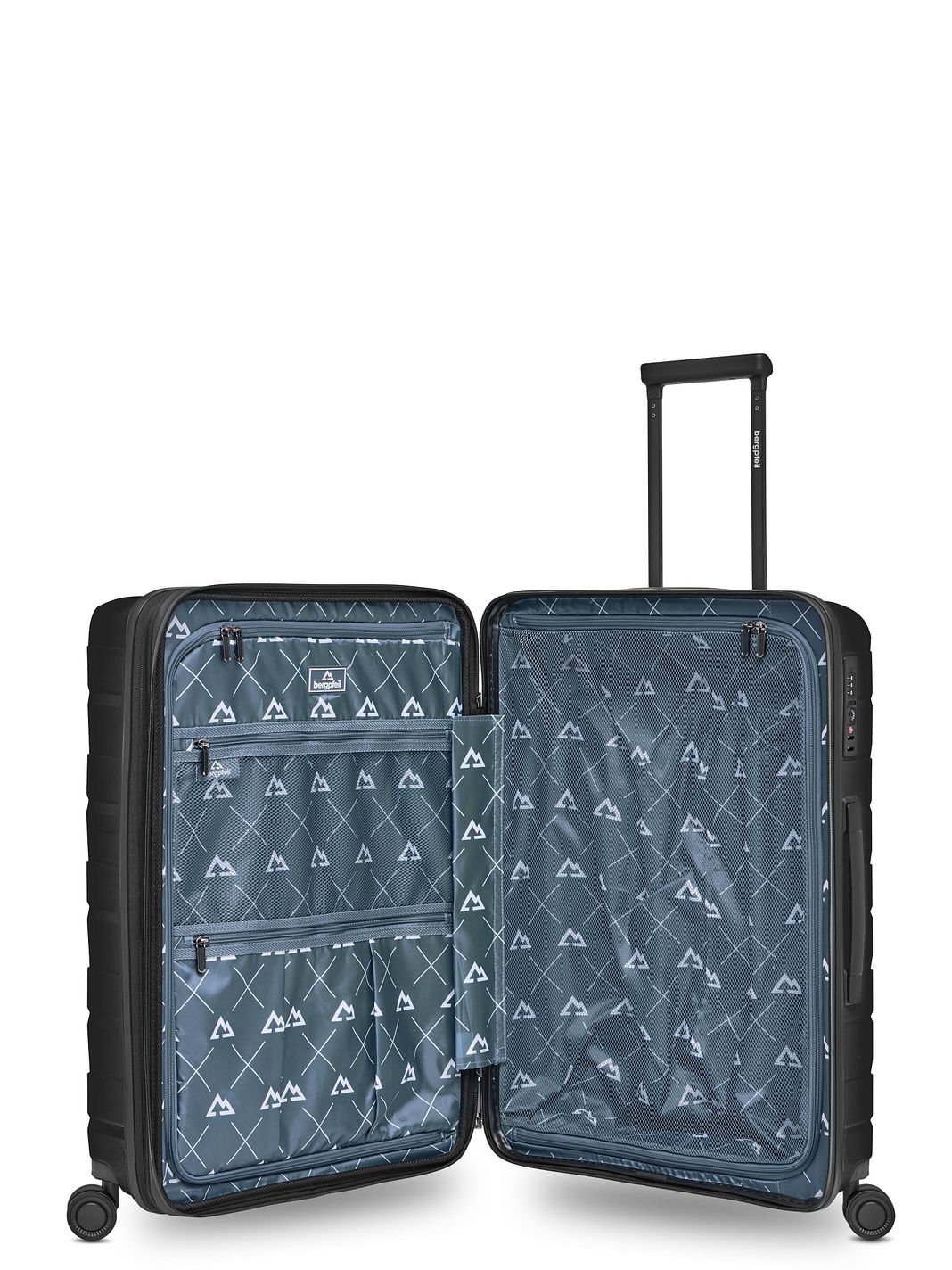 Bergpfeil Travel 4 ruedas Juego de maletas 3 piezas Con asa expansible Bergpfeil Travel 4 ruedas Juego de maletas 3 piezas Con asa expansible