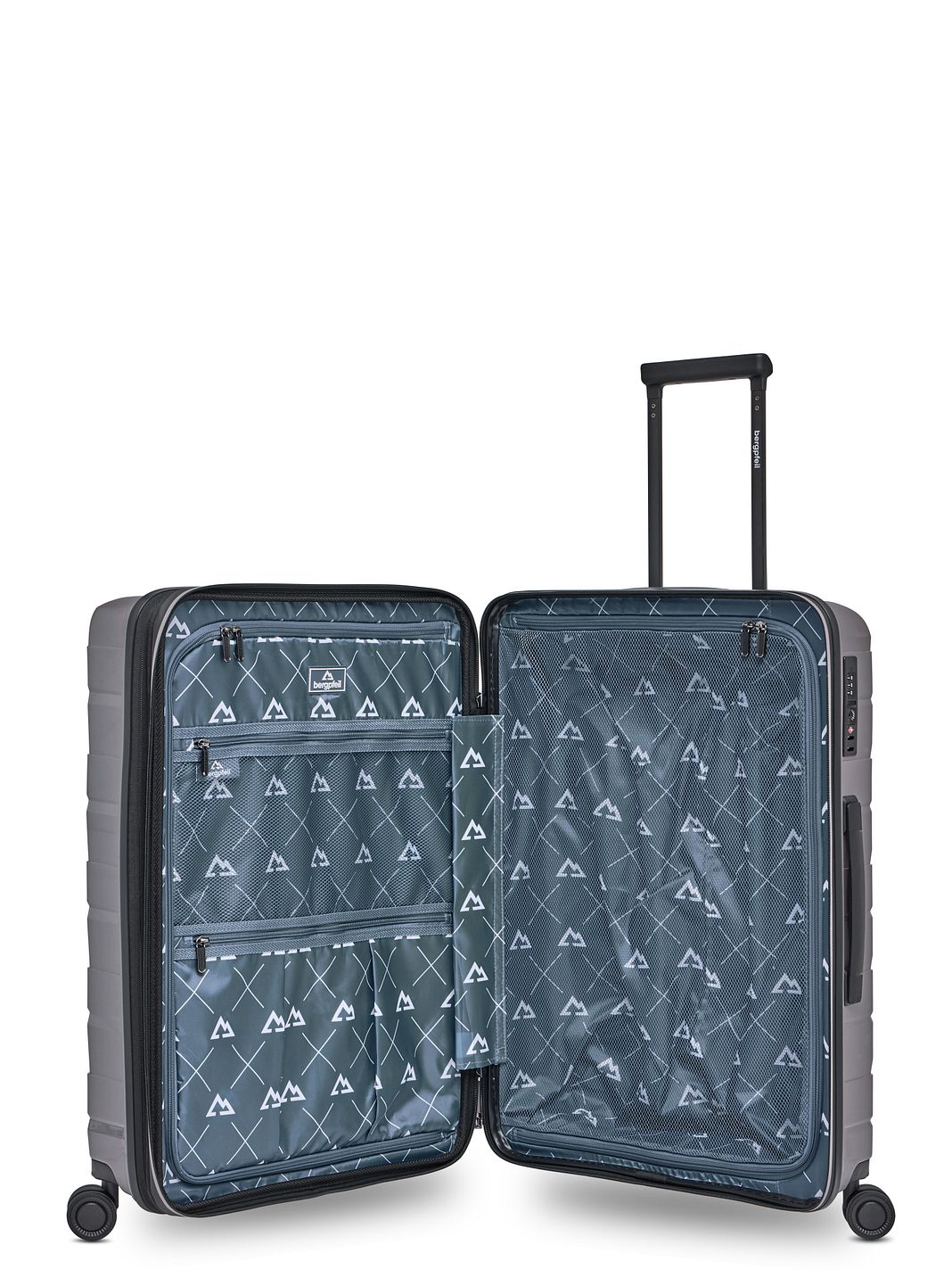Bergpfeil Travel 4 ruedas Juego de maletas 3 piezas Con asa expansible Bergpfeil Travel 4 ruedas Juego de maletas 3 piezas Con asa expansible