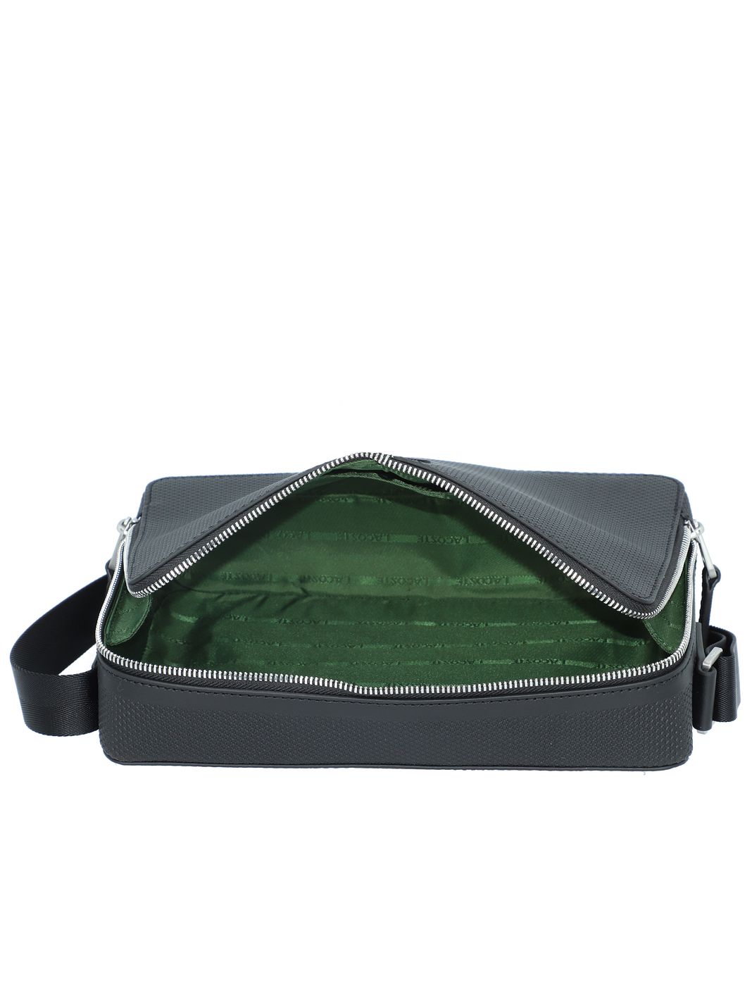 Lacoste Chantaco Crossbody taška Kůže 26 cm Lacoste Chantaco Crossbody taška Kůže 26 cm