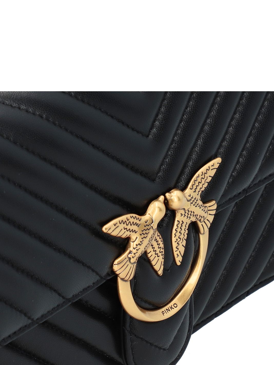 PINKO Love One Crossbody-väska Läder 26.5 cm