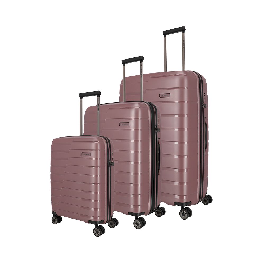 Travelite Air Base 4 ruedas Juego de maletas 3 piezas Con asa expansible