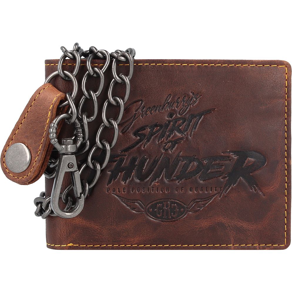 Greenburry Cafe-Racer Portafoglio Protezione RFID Vera Pelle 12 cm Greenburry Cafe-Racer Portafoglio Protezione RFID Vera Pelle 12 cm