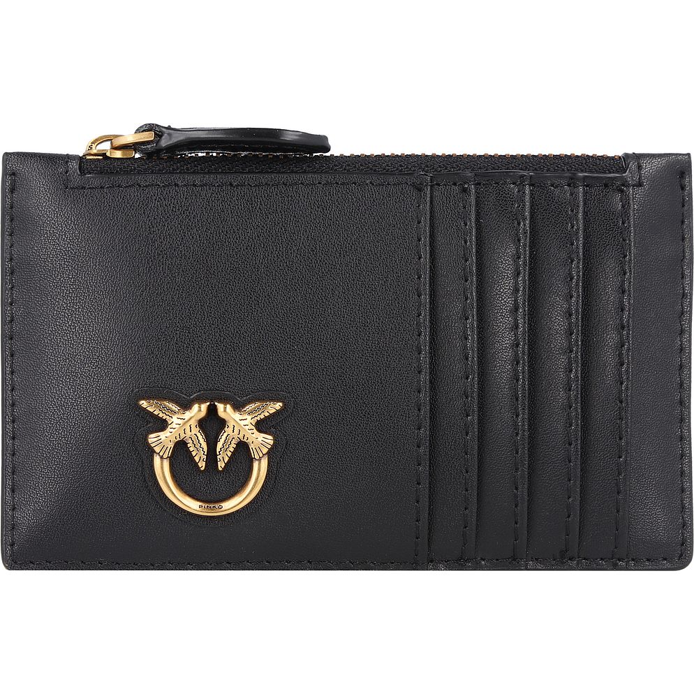 PINKO Airone Custodia per carta di credito Vera Pelle 13.5 cm