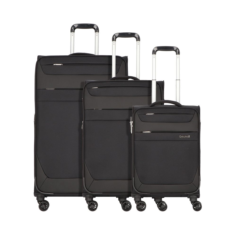 Worldpack Dublin 4 ruote Set di valigie 3 pezzi espandibile Worldpack Dublin 4 ruote Set di valigie 3 pezzi espandibile