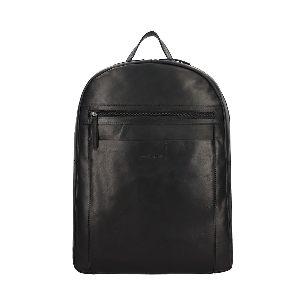 Greenburry Pure Black Daypack Læder 46 cm Laptoprum Greenburry Pure Black Daypack Læder 46 cm Laptoprum
