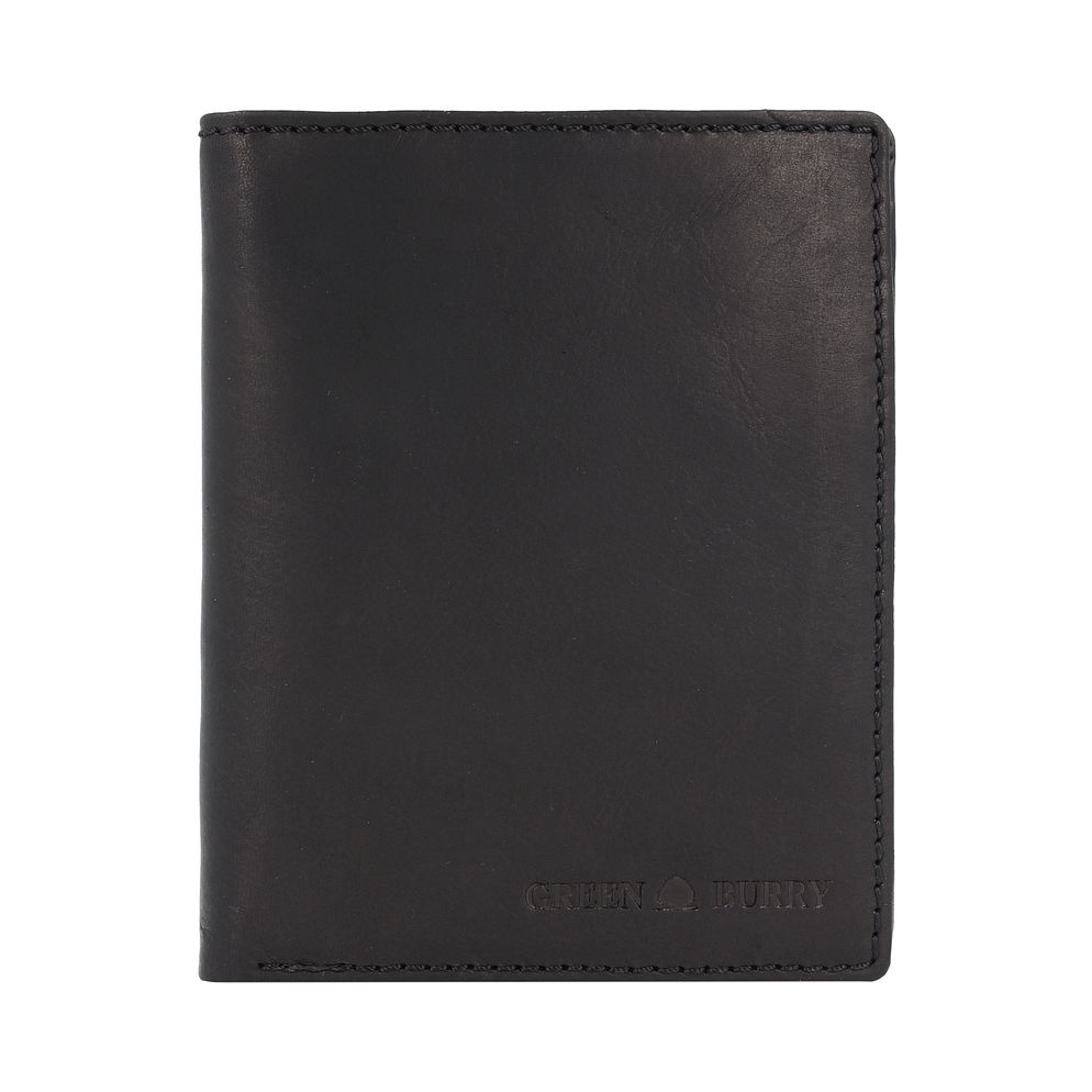 Greenburry Pure Black Pung RFID-beskyttelse Læder 12.5 cm Greenburry Pure Black Pung RFID-beskyttelse Læder 12.5 cm