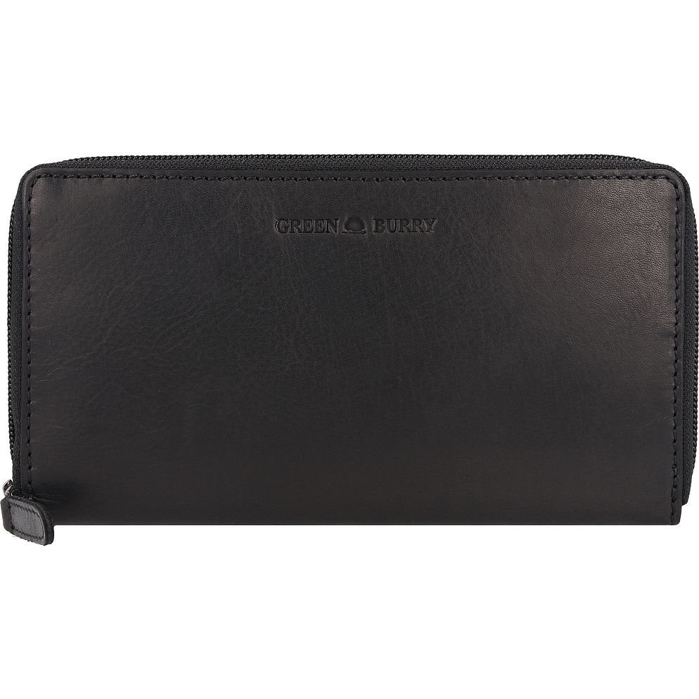 Greenburry Pure Black Pung RFID-beskyttelse Læder 19.5 cm Greenburry Pure Black Pung RFID-beskyttelse Læder 19.5 cm