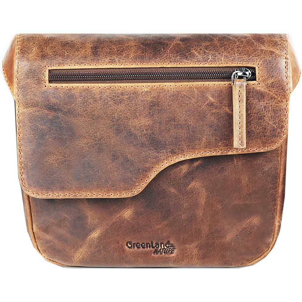 Greenland Nature Montana Borsa a tracolla Vera Pelle 21 cm
