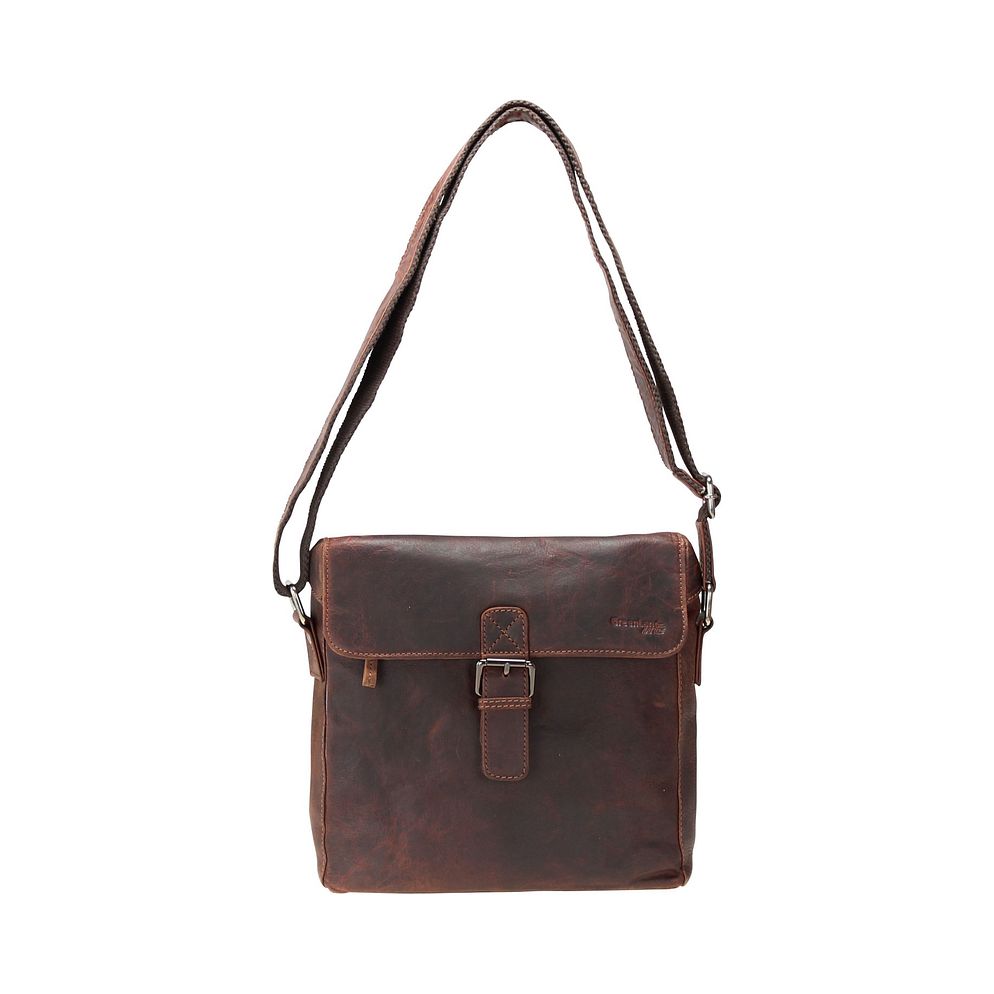 Greenland Nature Montana Borsa a tracolla Vera Pelle 26 cm Greenland Nature Montana Borsa a tracolla Vera Pelle 26 cm