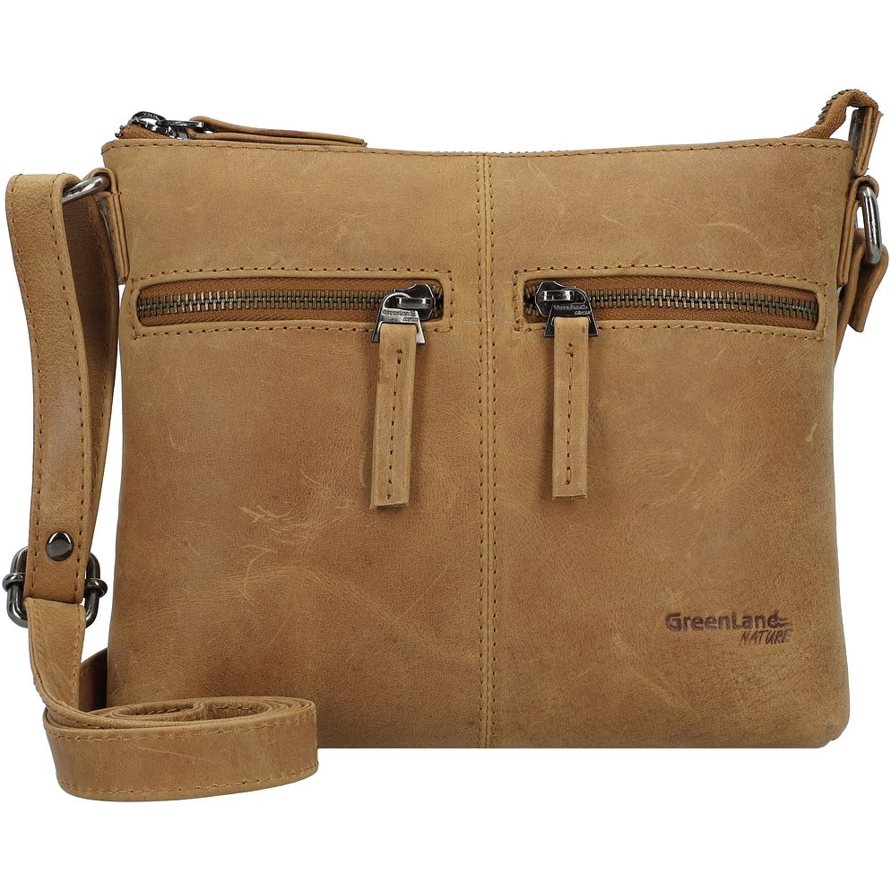 Greenland Nature Light Borsa a tracolla Vera Pelle 21 cm