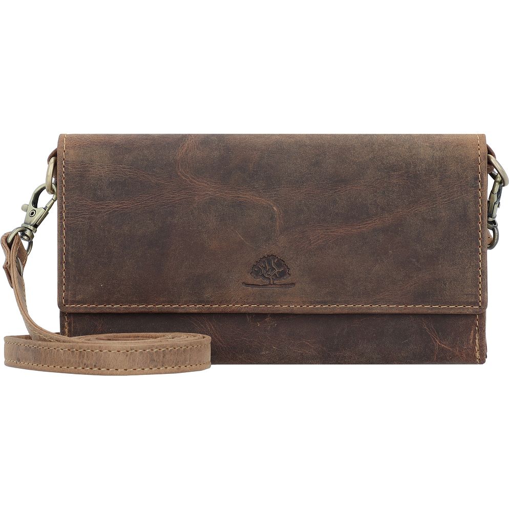 Greenburry Vintage Pochette Protezione RFID Vera Pelle 20 cm