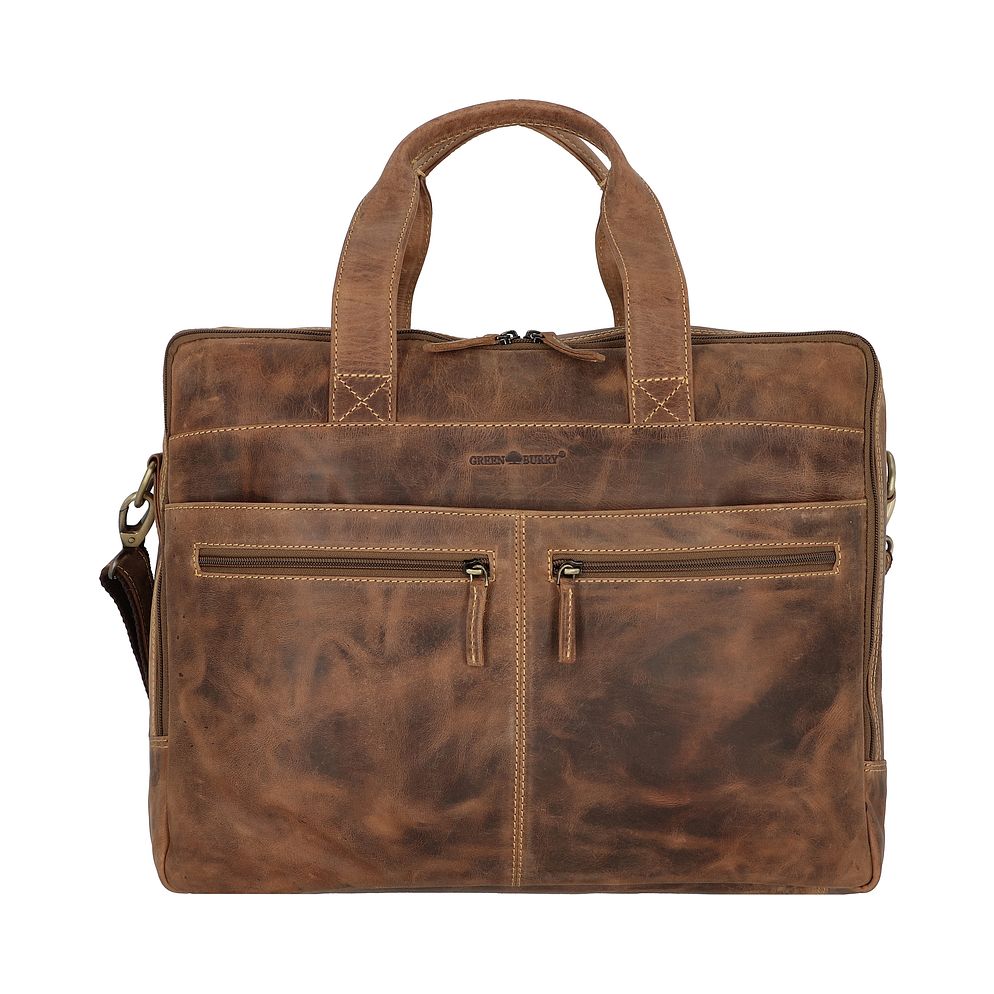 Greenburry Vintage Valigetta Vera Pelle 42 cm Vano porta PC Greenburry Vintage Valigetta Vera Pelle 42 cm Vano porta PC