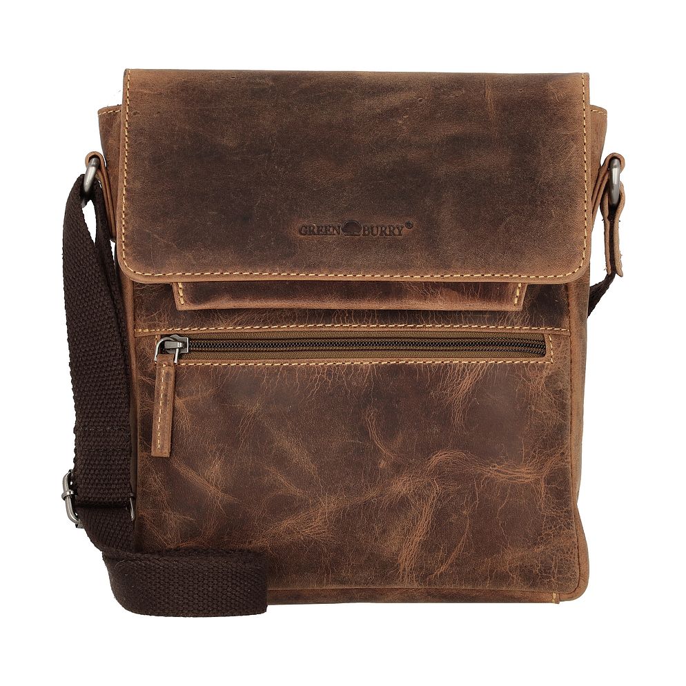 Greenburry Vintage Borsa a tracolla Vera Pelle 22 cm Greenburry Vintage Borsa a tracolla Vera Pelle 22 cm