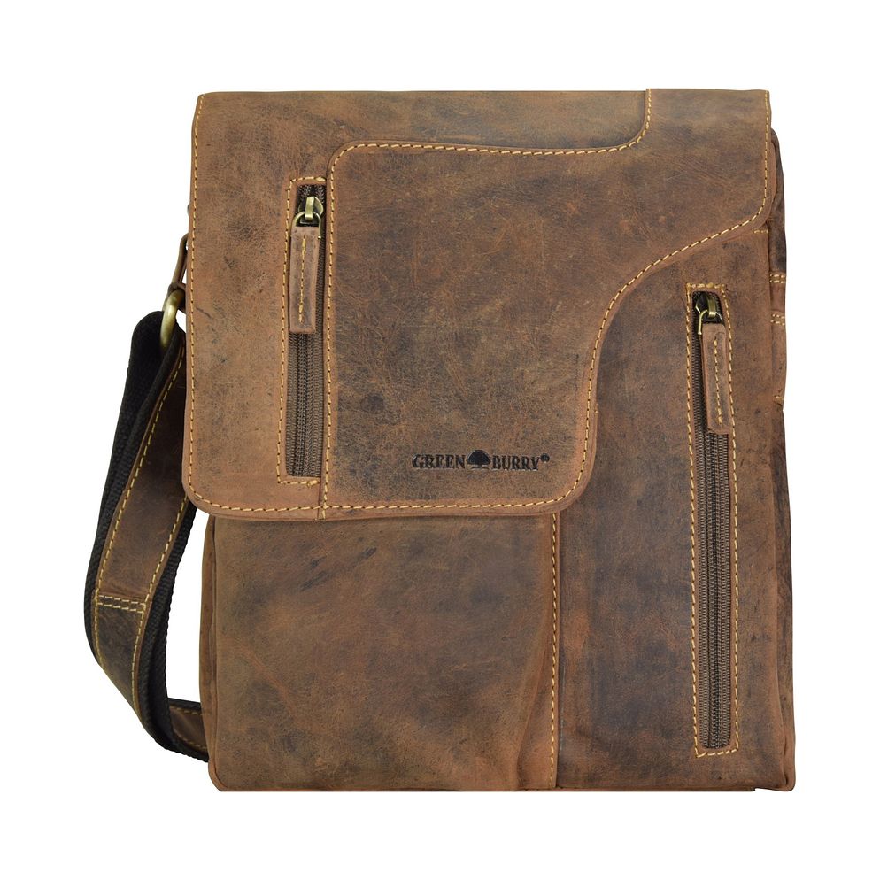 Greenburry Vintage Borsa a tracolla Vera Pelle 25 cm Greenburry Vintage Borsa a tracolla Vera Pelle 25 cm