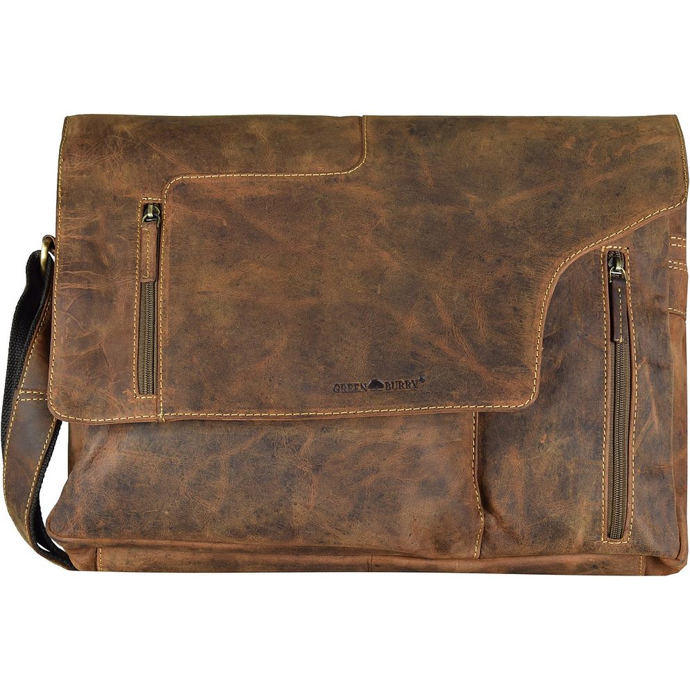 Greenburry Vintage Crossbody taske Læder 40 cm