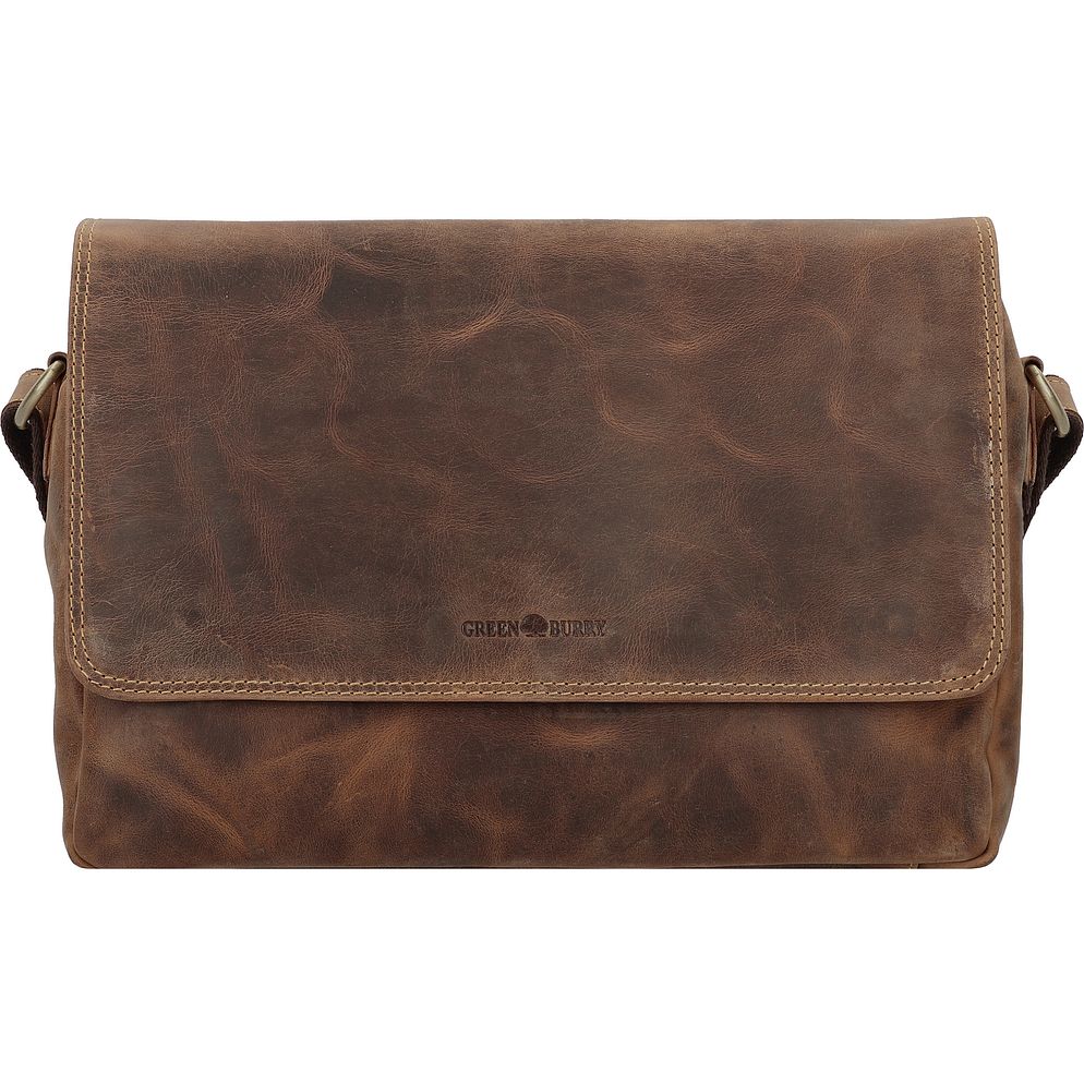 Greenburry Vintage Messengertaske Læder 34 cm Laptoprum