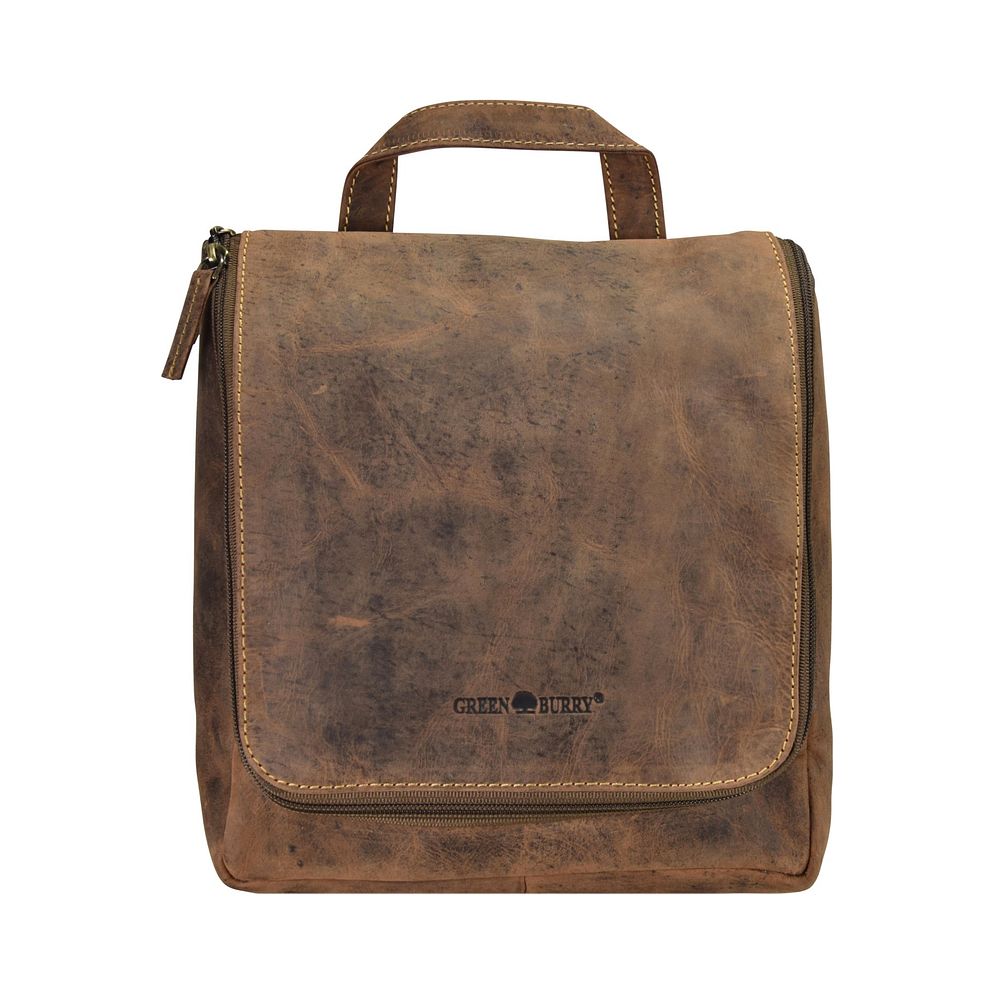 Greenburry Vintage Borsa da toilette Vera Pelle 22 cm Greenburry Vintage Borsa da toilette Vera Pelle 22 cm