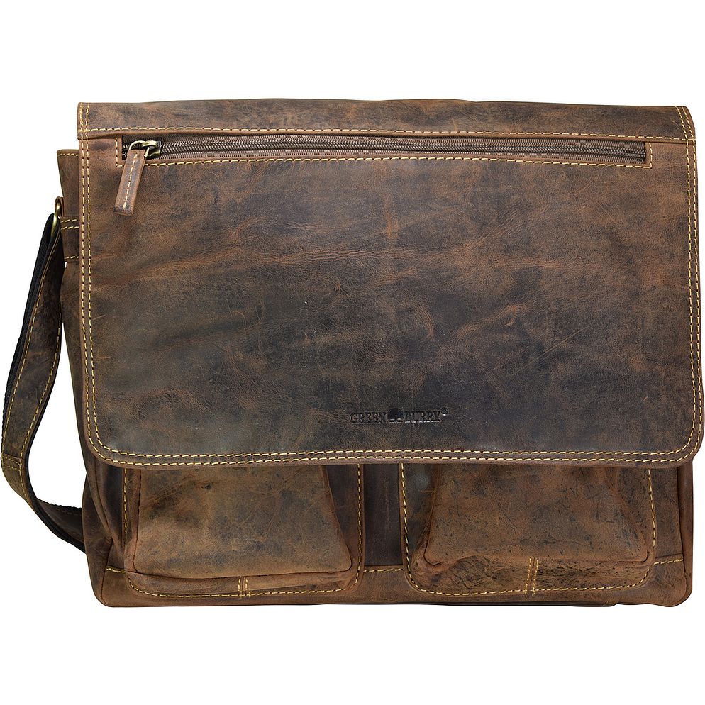 Greenburry Vintage Messengertaske Læder 35 cm