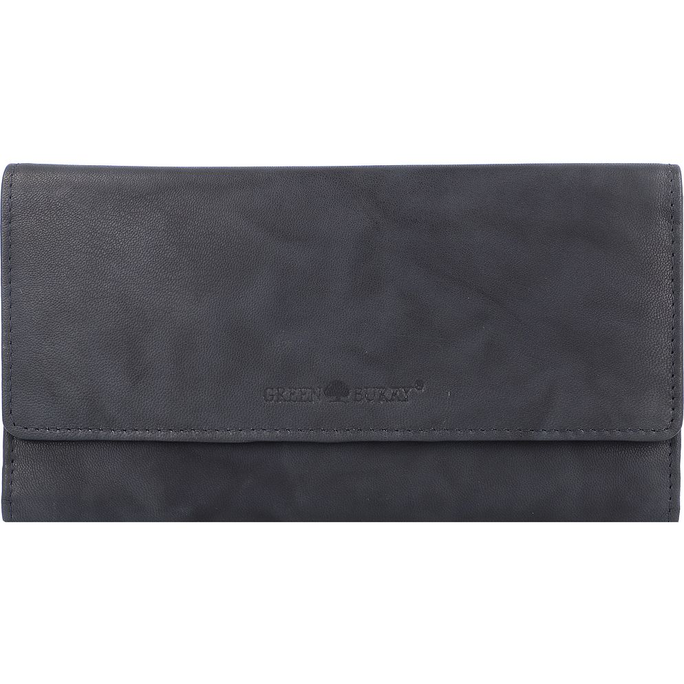 Greenburry Basic Portafoglio Protezione RFID Vera Pelle 19 cm Greenburry Basic Portafoglio Protezione RFID Vera Pelle 19 cm