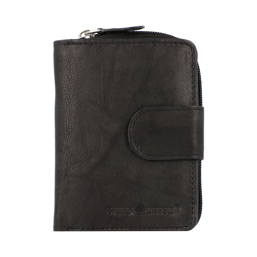 Greenburry Basic Portafoglio Protezione RFID Vera Pelle 2 cm