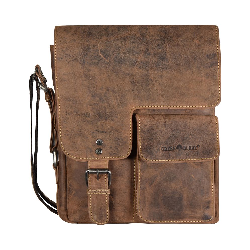 Greenburry Vintage Borsa a tracolla Vera Pelle 24 cm Greenburry Vintage Borsa a tracolla Vera Pelle 24 cm