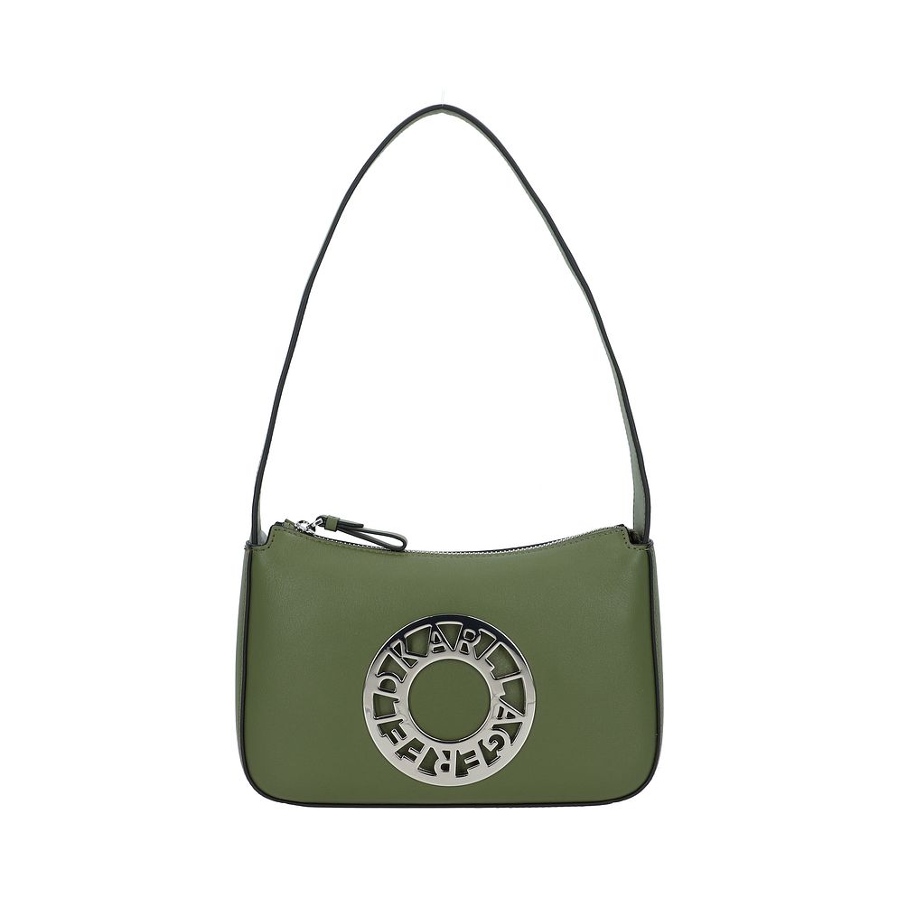 Karl Lagerfeld Disk Borsa a spalla Vera Pelle 23 cm Karl Lagerfeld Disk Borsa a spalla Vera Pelle 23 cm